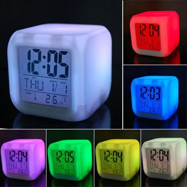 Color-changing colorful alarm clock