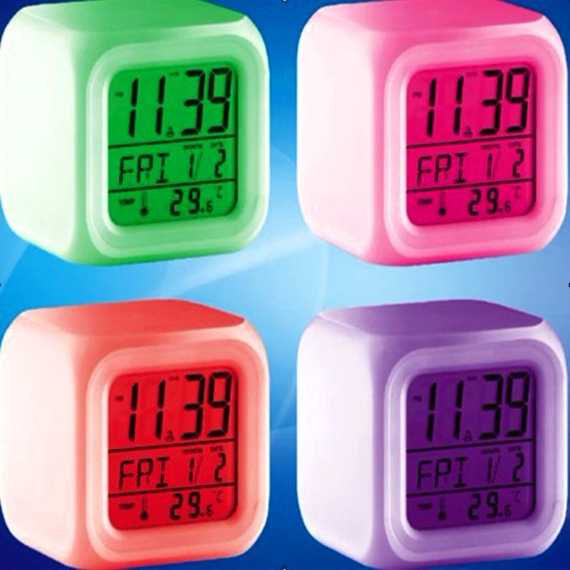 Color-changing colorful alarm clock