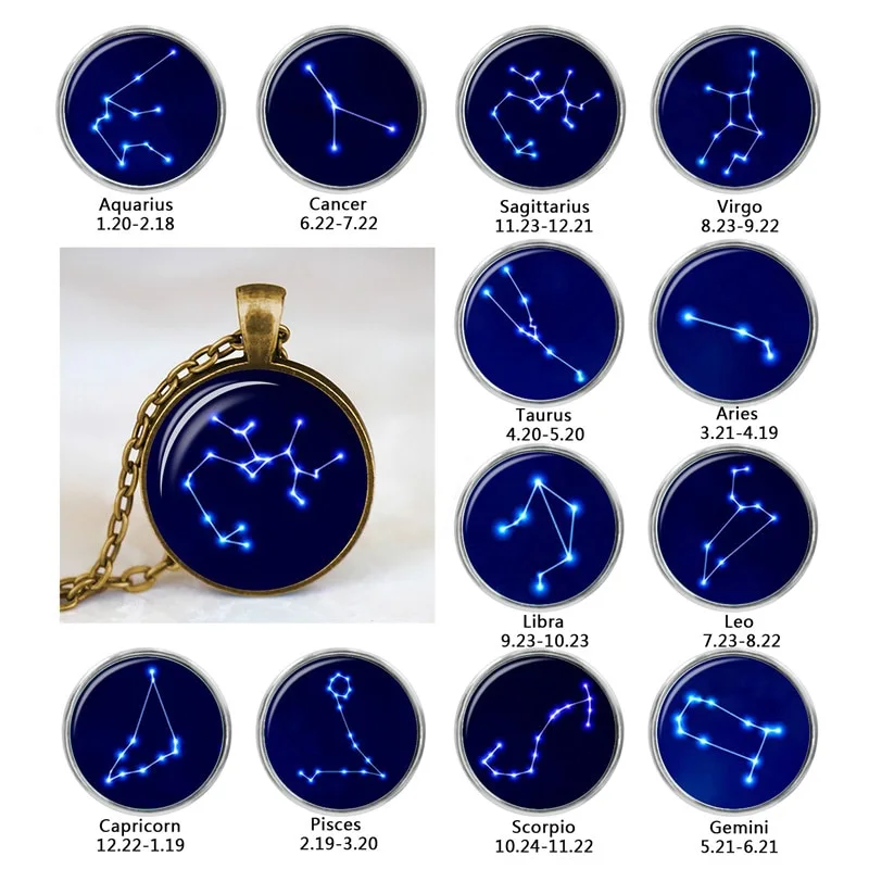 Twelve Constellation Necklace