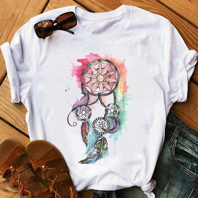 New Valentine's Day Love Print Versatile T-Shirt Student Top