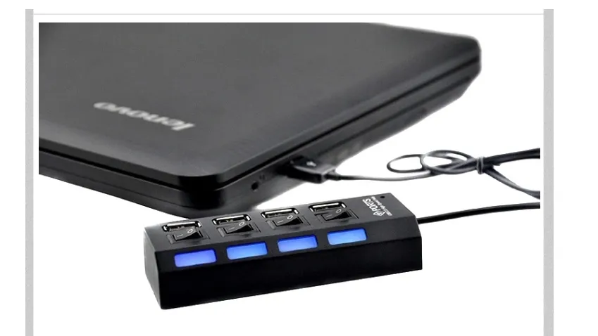 With switch 4 port usb 2.0 HUB high speed 4 with switch splitter USB extender