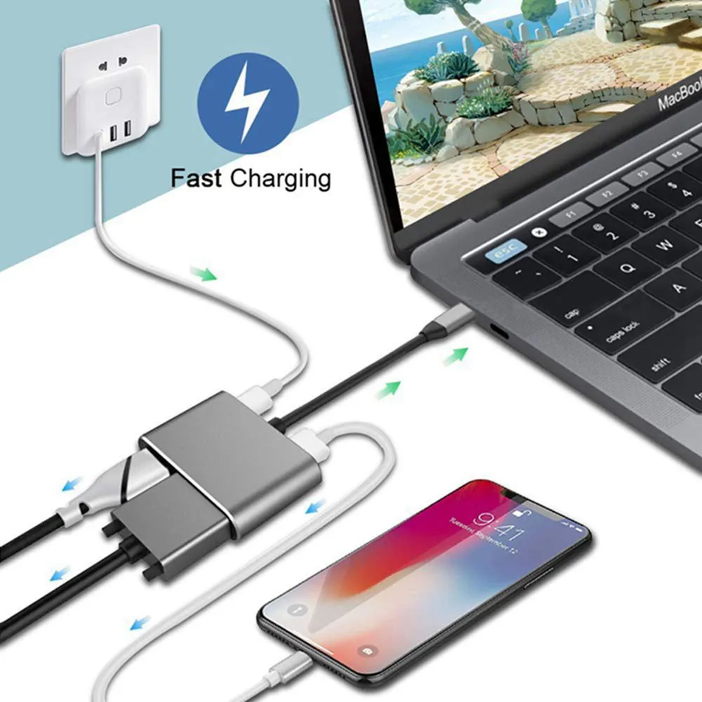 USB Type C adapter hub