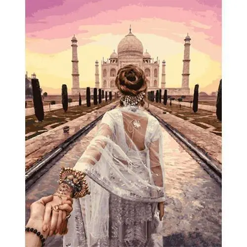 Take Hand To Taj Mahal  Painting