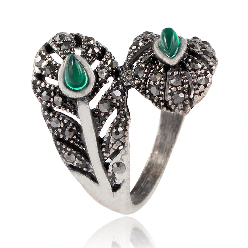 Hollow Feather Index Finger Ring