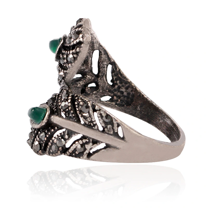 Hollow Feather Index Finger Ring