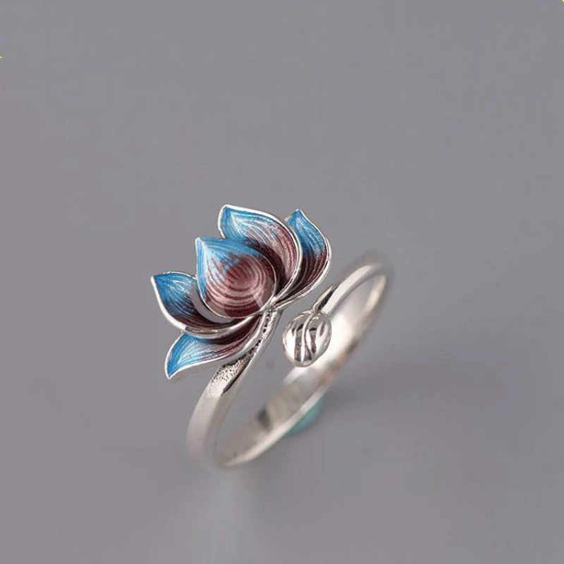 Blue lotus  ring