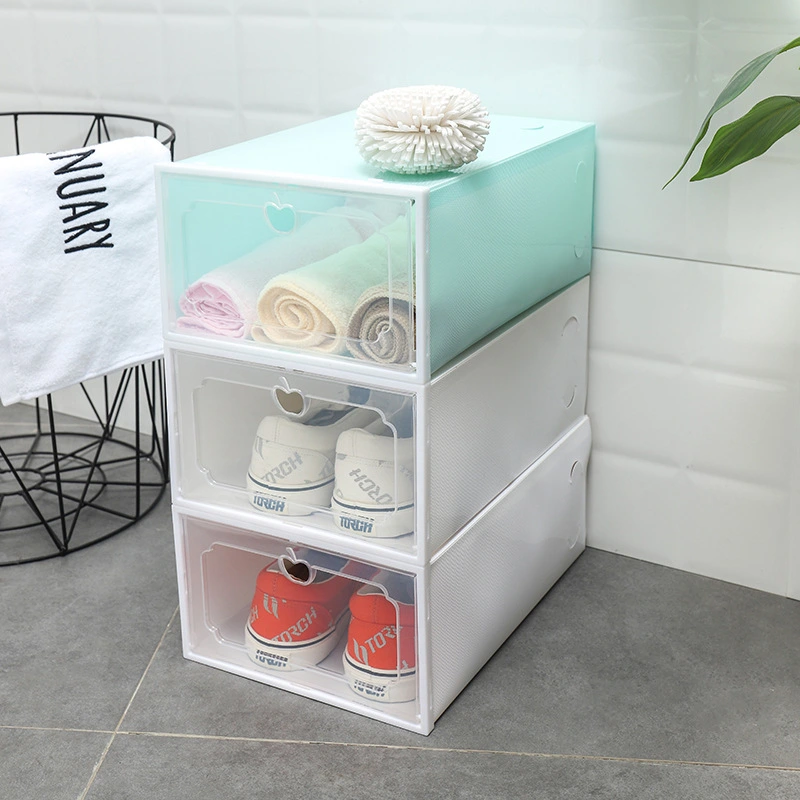 Folding drawer shoe box