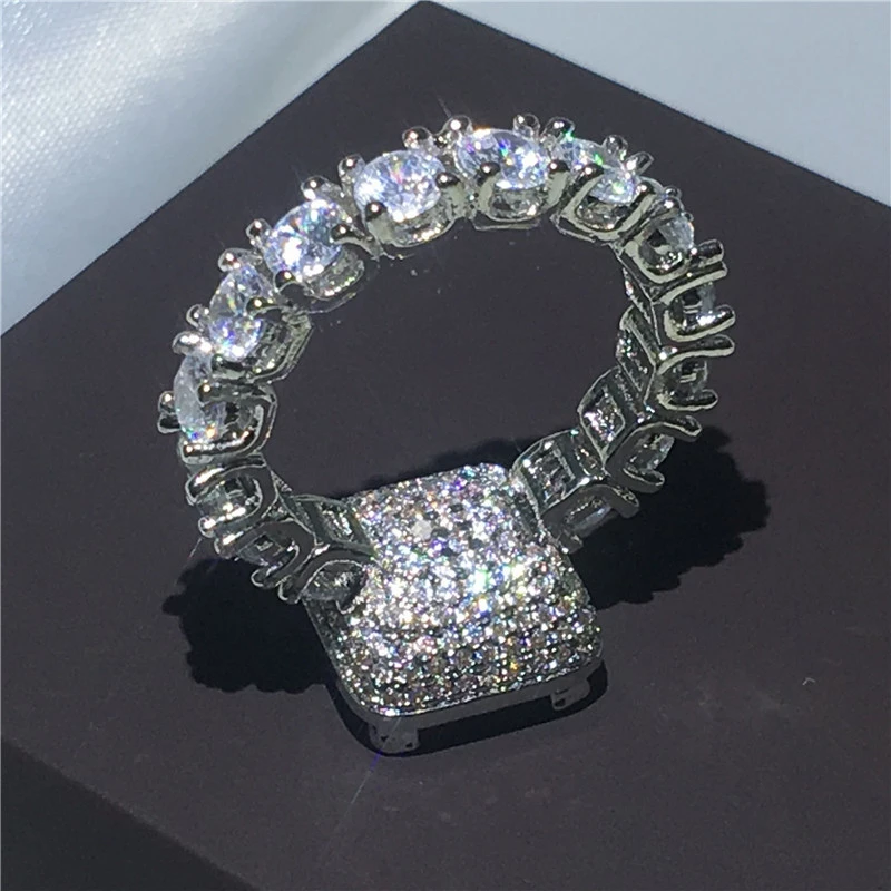 Super  Zircon Lady Ring European And American Fashion Marriage Engagement Jewelry