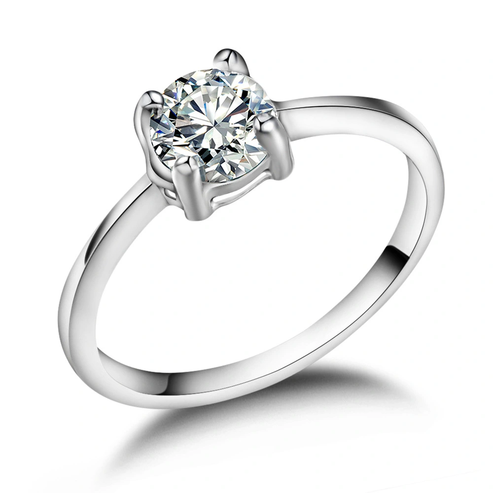 Zircon couple engagement ring set ring