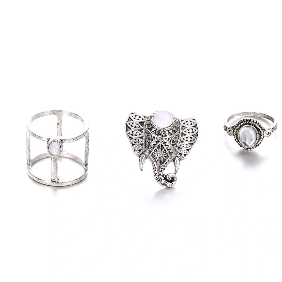Elephant jewel ring