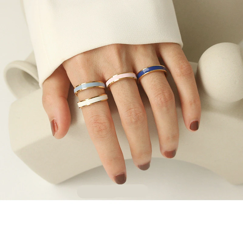 European and American oil color ring