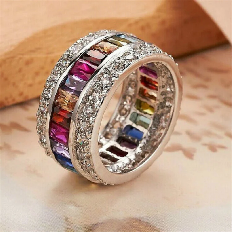 Colorful ring female ring