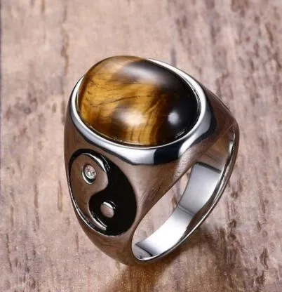 TIGER EYE LUCKY RING