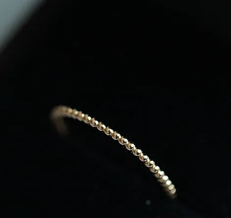 Copper plated 14k yellow gold ring Japanese ultra-fine water pearl ring ring