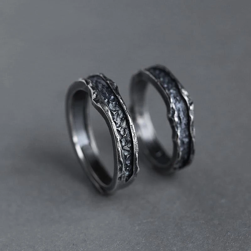 Couple Love Personality Male and Female Thai Silver Ring