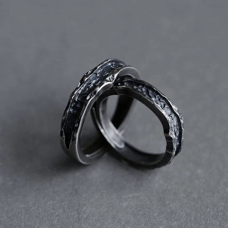 Couple Love Personality Male and Female Thai Silver Ring