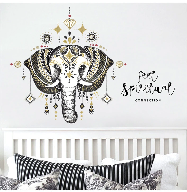 Home Decoration Painting Elephant Sticker