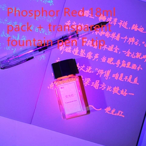 Invisible ink transparent violet ink fluorescent