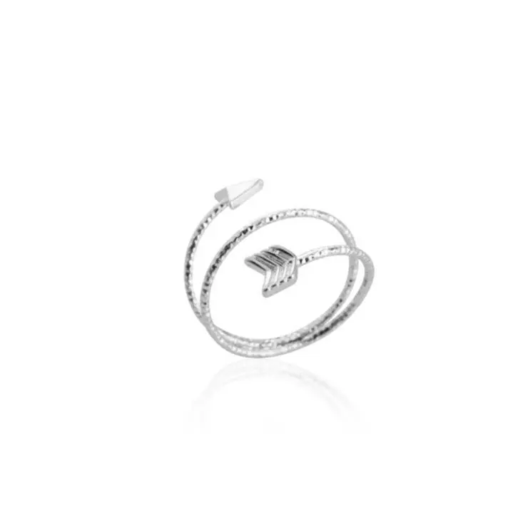 Personalized Ladies Ring Fashion Simple Rotating Arrow Ring