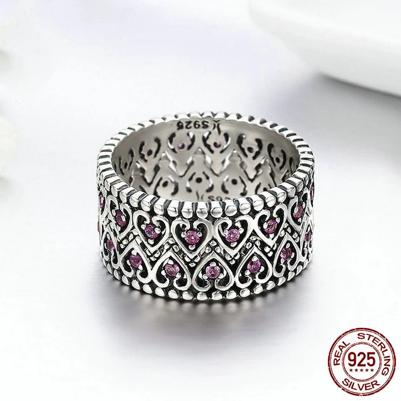 Temperament Queen Crown Sterling Silver Ring