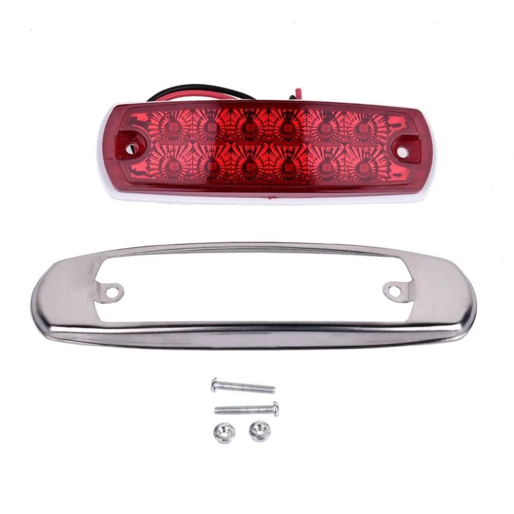 12LED Electroplating Highlight Yellow, Red And White Side Light 12V24V