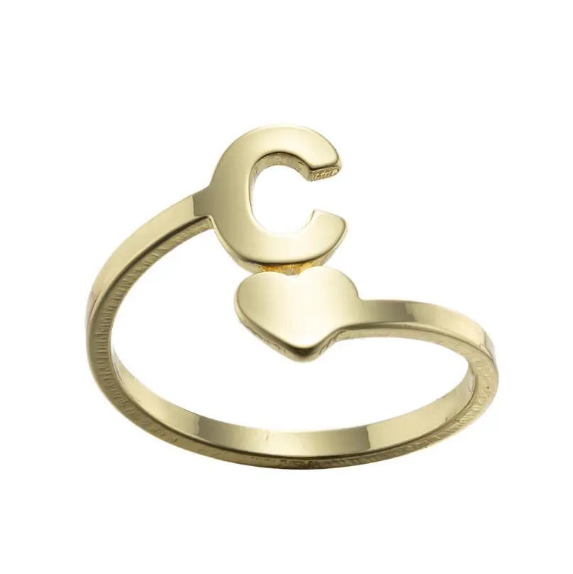 European And American Simple Stainless Steel Girl Love Retro Jewelry