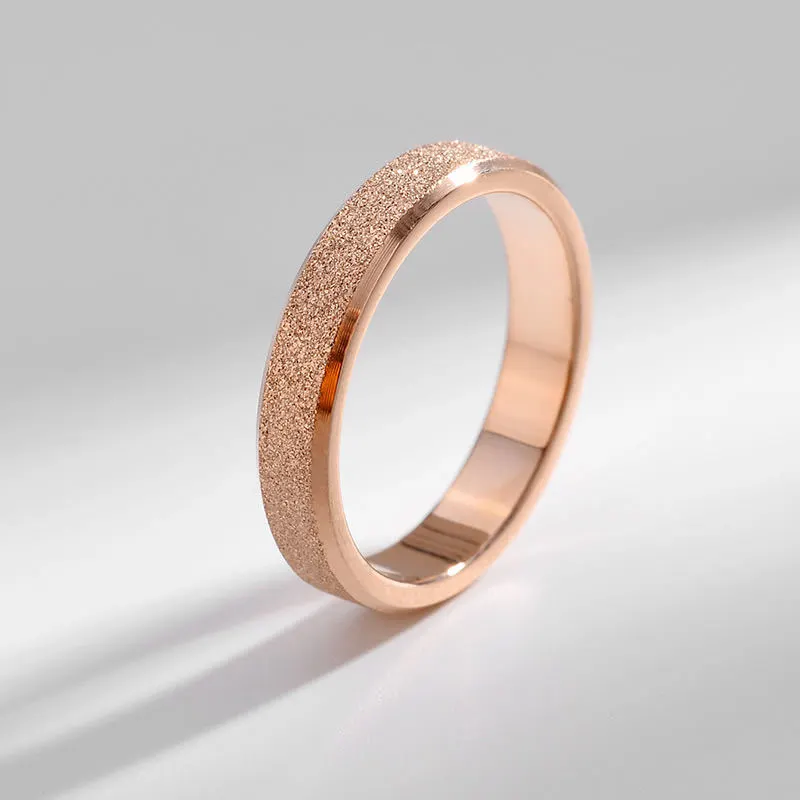Japan And South Korea Simple Titanium Steel Ring Female Tide Matte Smooth Plain Ring Ins Does Not Fade Lucky Cat Index Finger Couple Ring