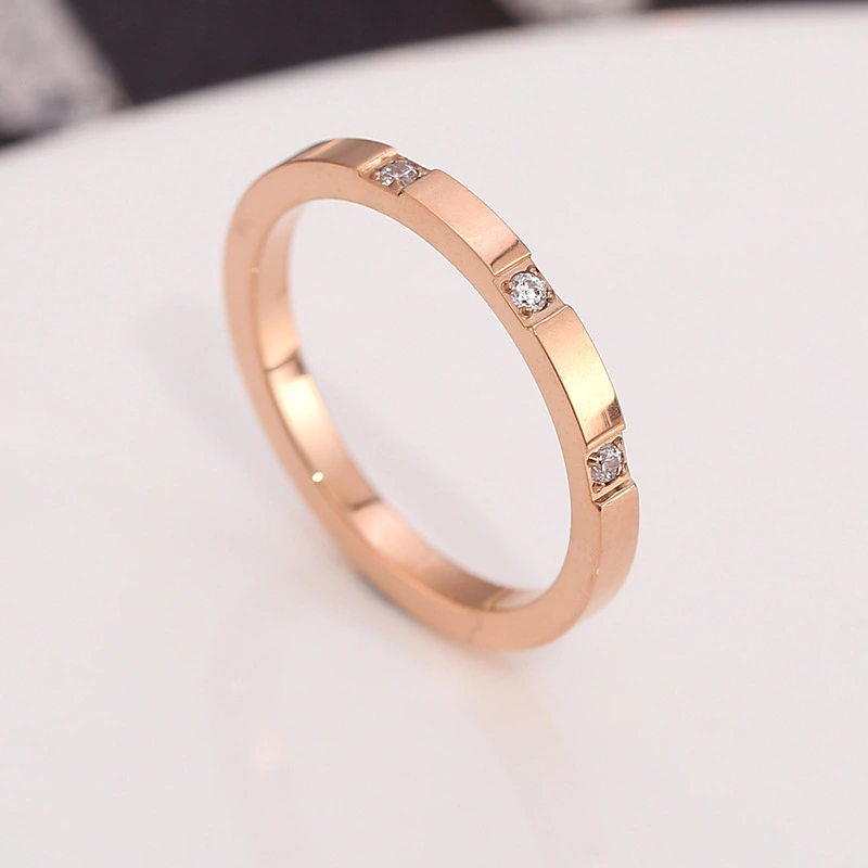 Japan And South Korea Simple Titanium Steel Ring Female Tide Matte Smooth Plain Ring Ins Does Not Fade Lucky Cat Index Finger Couple Ring