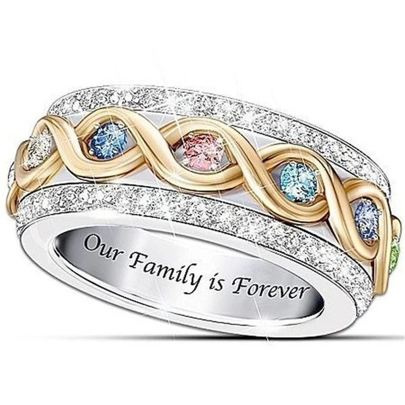 Full Diamond Two-Tone Ring