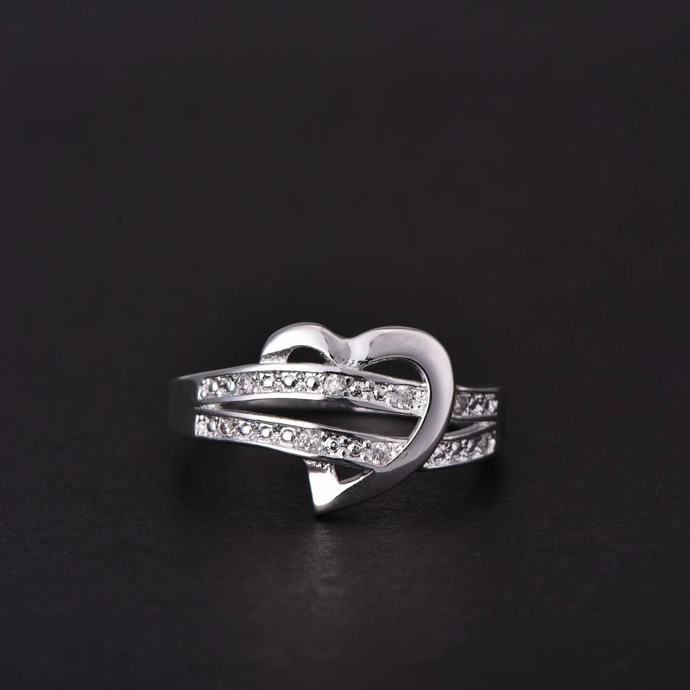 Stainless Steel Heart Wedding Ring