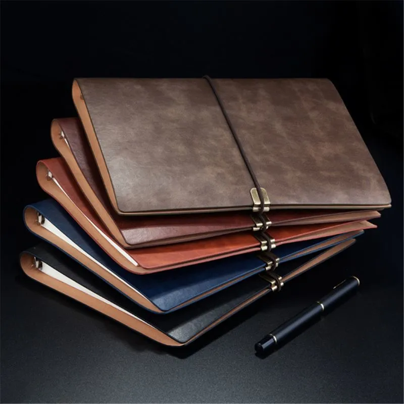 PU soft leather loose-leaf a5 notepad