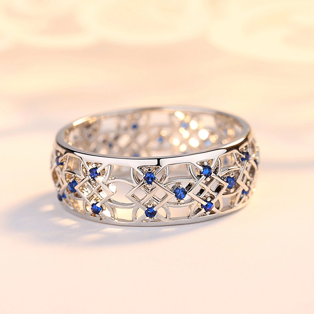 European and American zircon ring