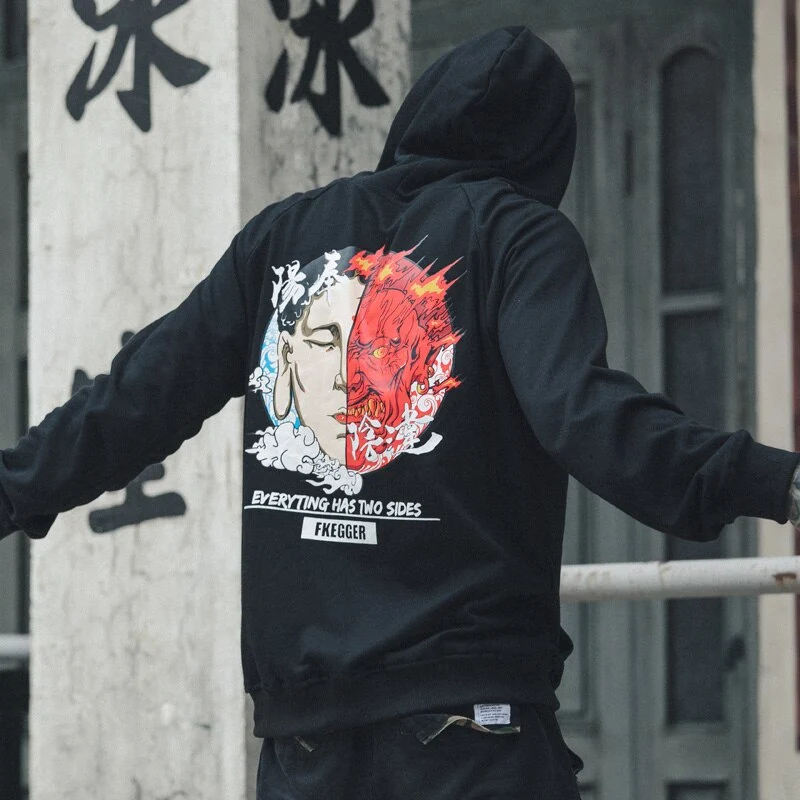 Grimace Print Hoodie Sweatshirt