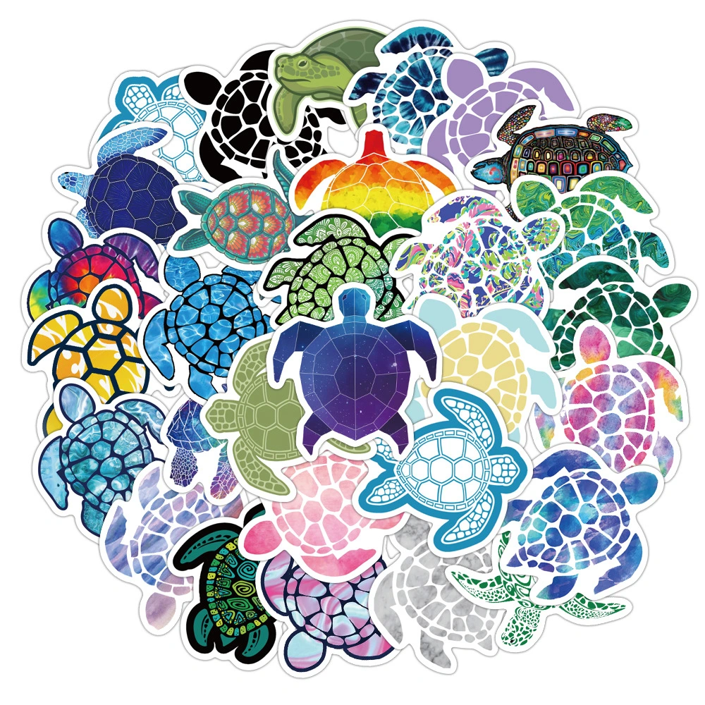 41 sea turtle doodle stickers