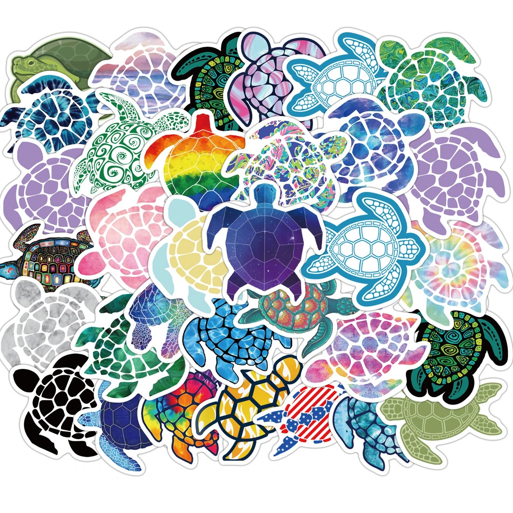 41 sea turtle doodle stickers