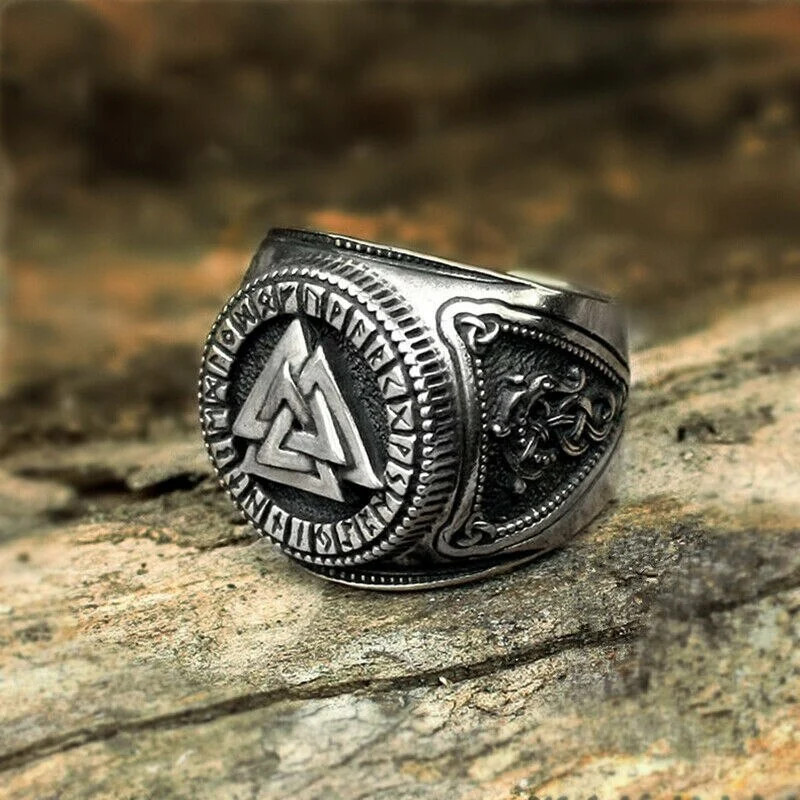 European and American symbol Viking Odin alloy ring