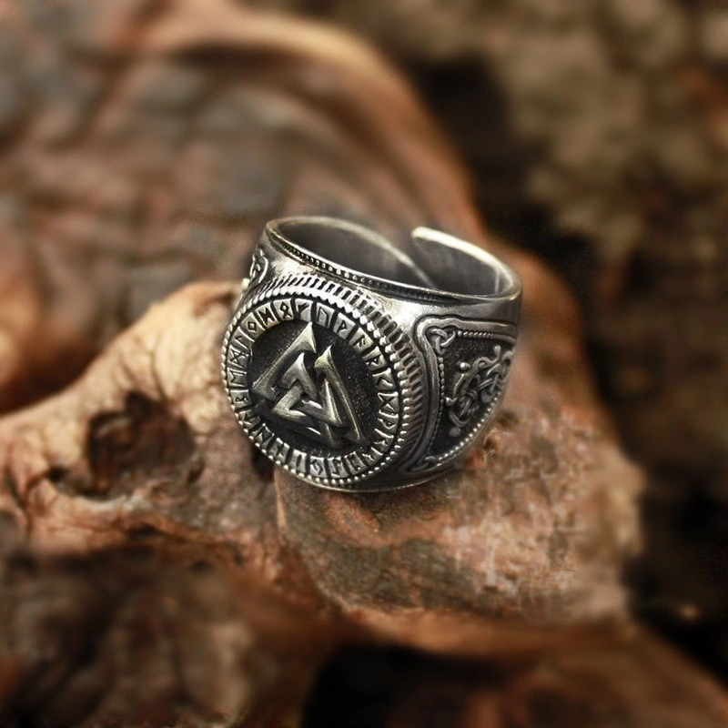 European and American symbol Viking Odin alloy ring
