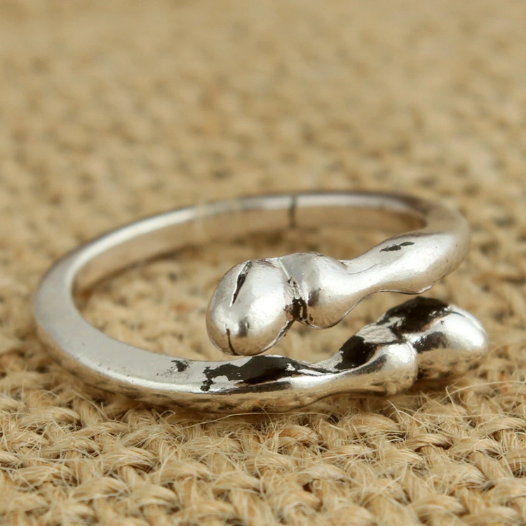 Titanium rings Europe couple ring horseshoe vintage jewelry.