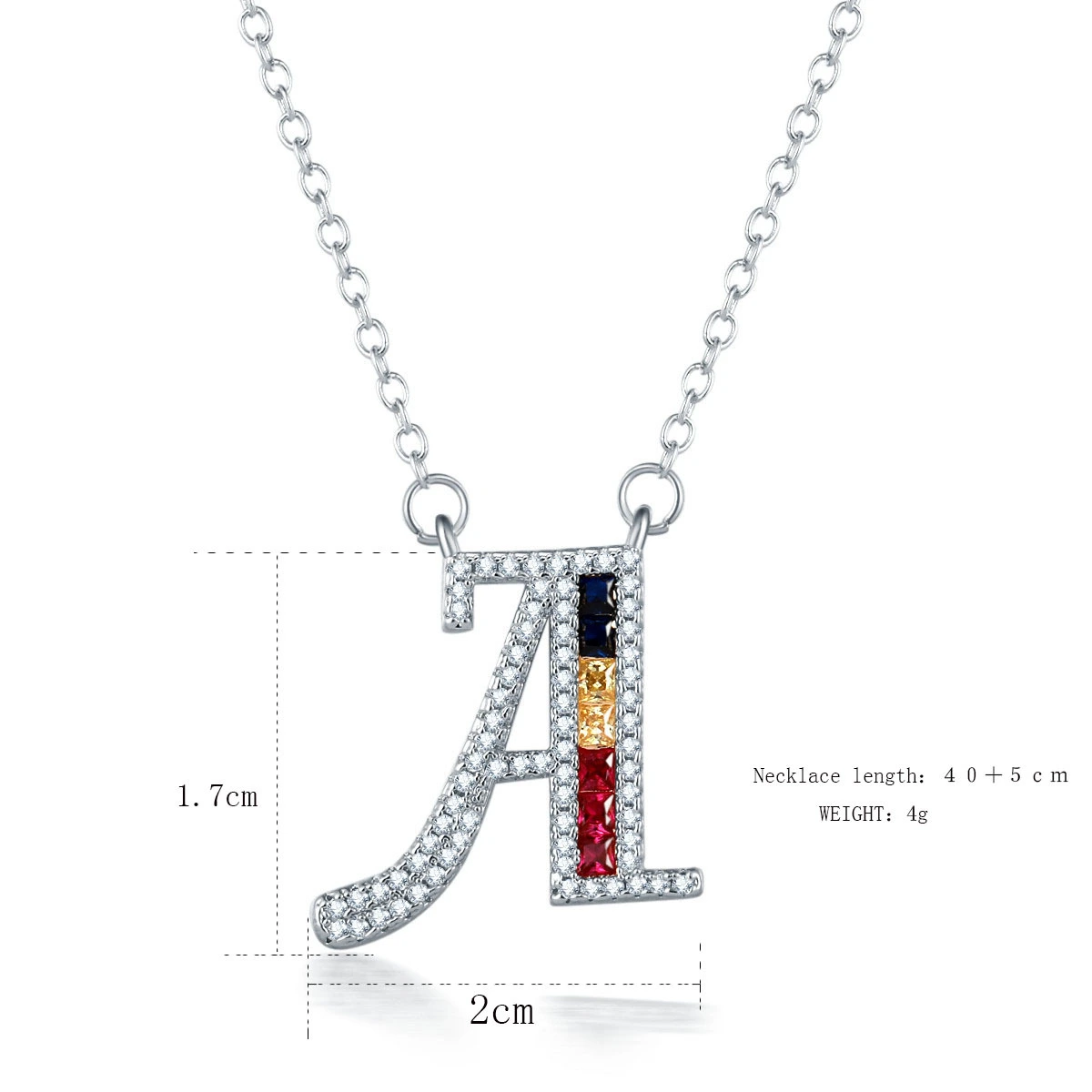 26 letters pendant necklace