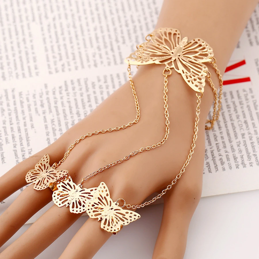 Fashionable and simple hollow finger bracelet