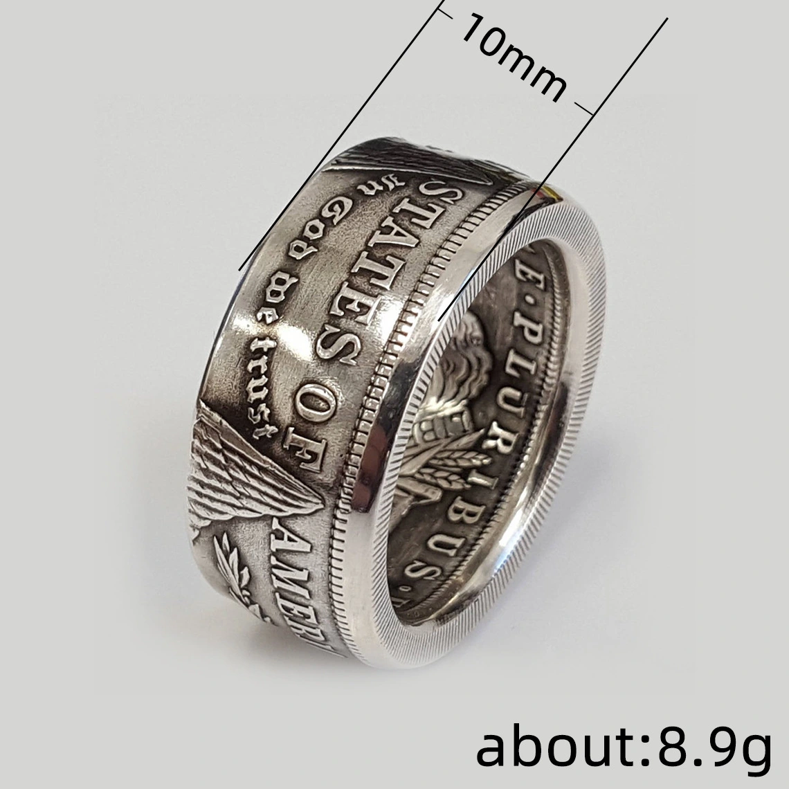 Numerical letter alloy ring