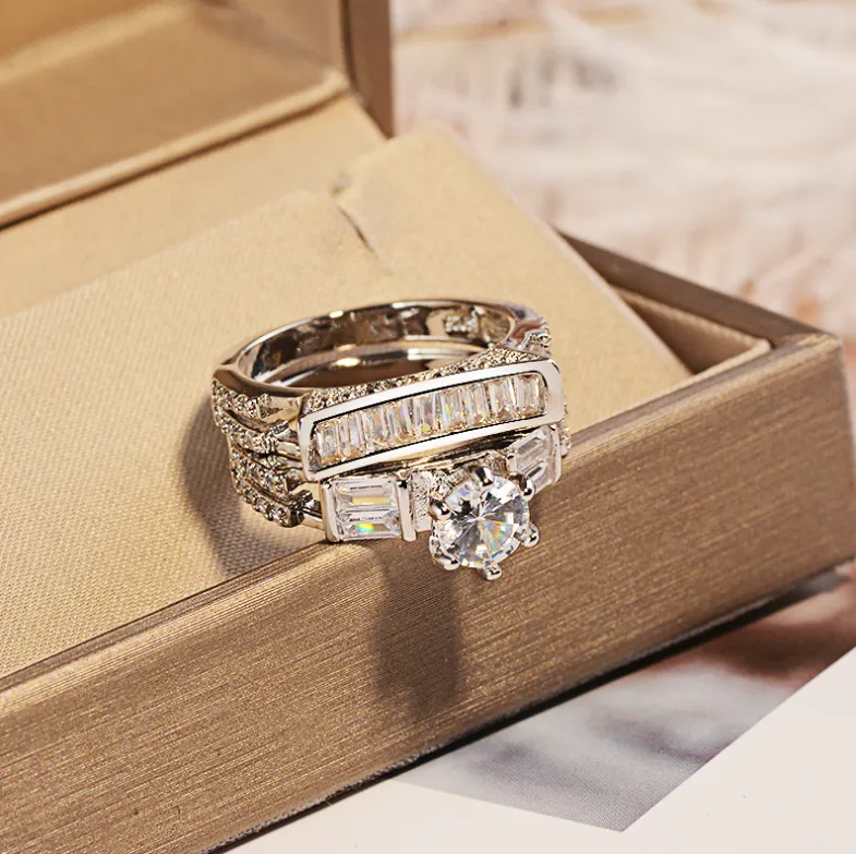 Diamond-studded diamond ring