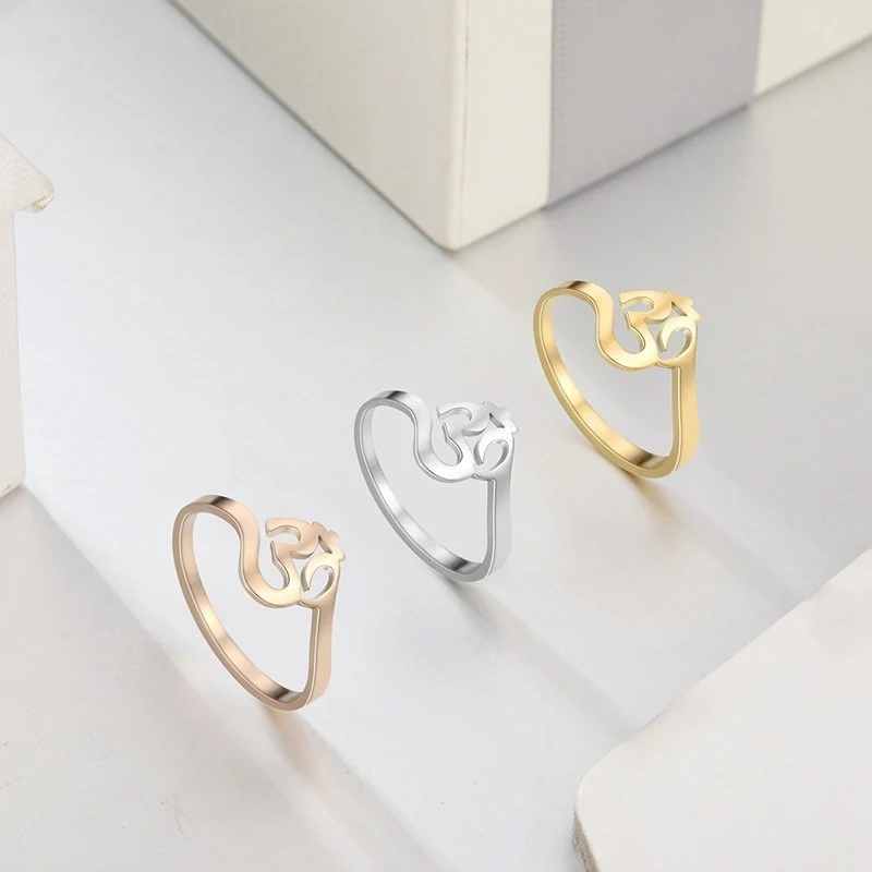Hindu symbol ring