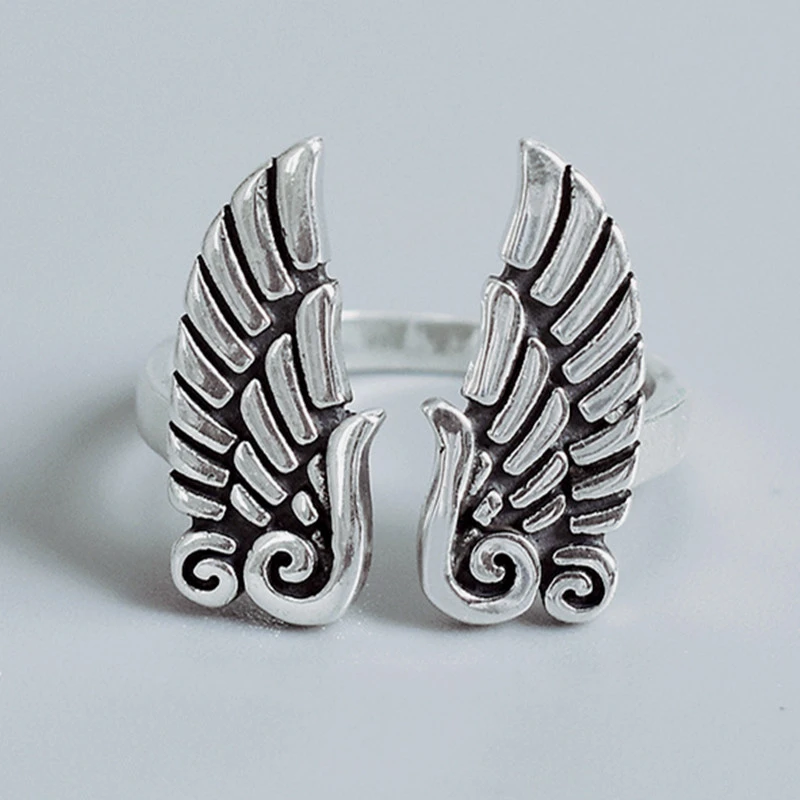 Personality wings ring women