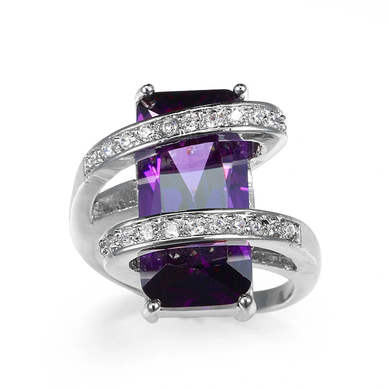 Purple red zircon