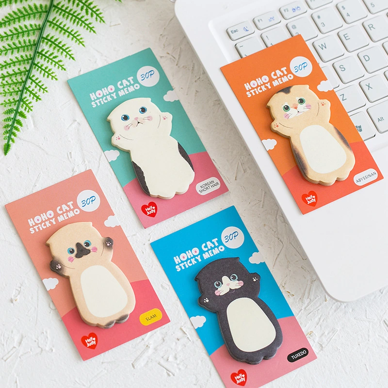 8 pcs Cartoon cat sticky memo Post pad marker it note planner stickers Cute Stationery office accessories School supplies A6044