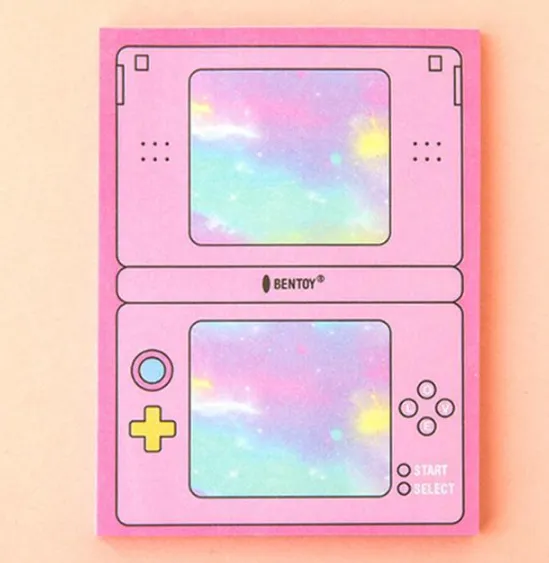 Cute Gamer Computer Sticky Note Memos