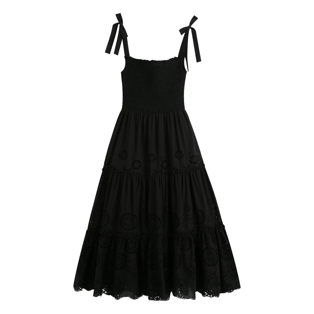 Medium length suspender dress