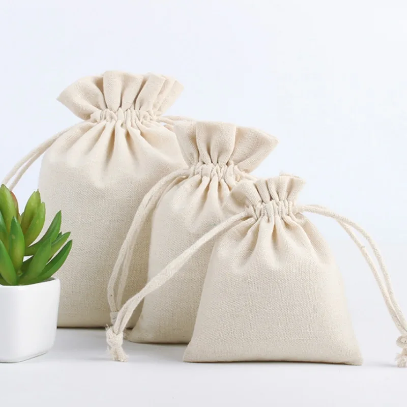 Natural linen bag