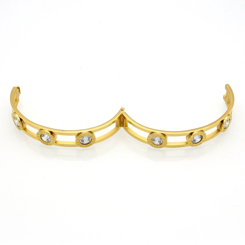 Large diamond zircon bracelet